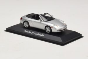 Porsche 911 996 Cabriolet Silber Maxichamps 1:43 940061031 Metall – Bild 3 von 5