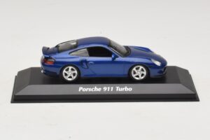 Porsche 911 996 Turbo Blue Metallic Maxichamps 1:43 940069301 Metall