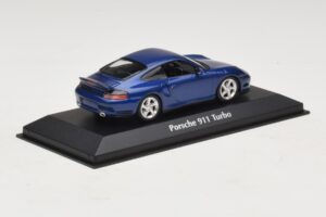 Porsche 911 996 Turbo Blue Metallic Maxichamps 1:43 940069301 Metall – Bild 2 von 5