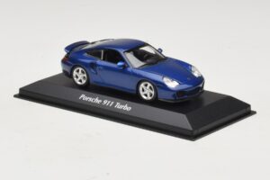 Porsche 911 996 Turbo Blue Metallic Maxichamps 1:43 940069301 Metall – Bild 3 von 5