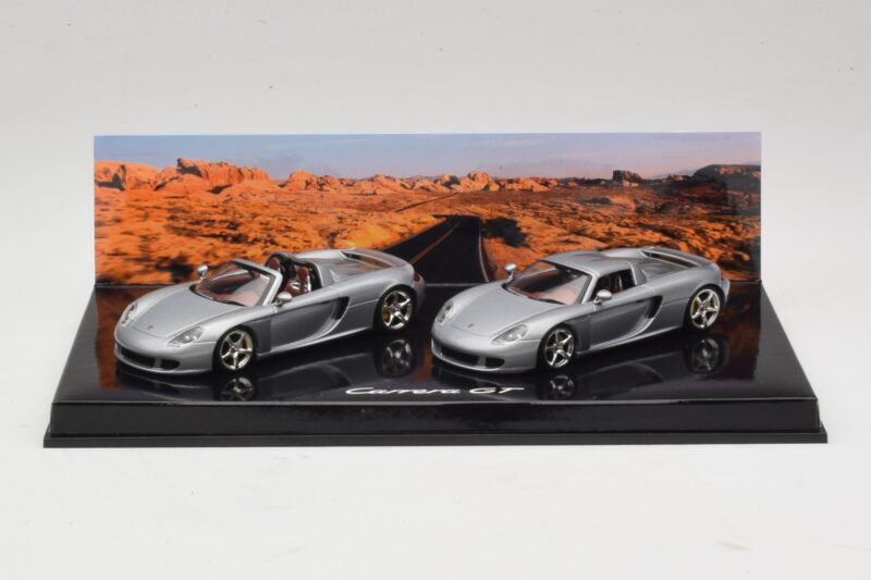 Porsche Carrera GT Spider & Coupé Set Silber Minichamps 1:43 WAP02010314 Metall