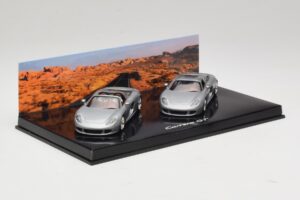 Porsche Carrera GT Spider & Coupé Set Silber Minichamps 1:43 WAP02010314 Metall – Bild 2 von 5