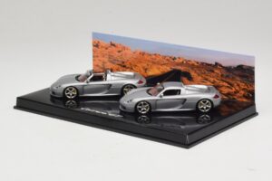 Porsche Carrera GT Spider & Coupé Set Silber Minichamps 1:43 WAP02010314 Metall – Bild 3 von 5