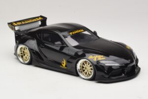 Toyota Supra GR A90 Pandem V1.0 Schwarz TopSpeed 1:18 TS0307 Resin – Bild 4 von 6