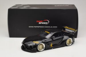 Toyota Supra GR A90 Pandem V1.0 Schwarz TopSpeed 1:18 TS0307 Resin – Bild 6 von 6