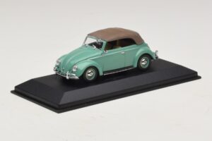 Volkswagen 1200 Cabriolet Stoffverdeck Grün Minichamps 1:43 430052042 Metall – Bild 2 von 5