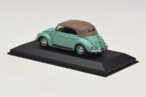 Volkswagen 1200 Cabriolet Stoffverdeck Grün Minichamps 1:43 430052042 Metall – Bild 3 von 5