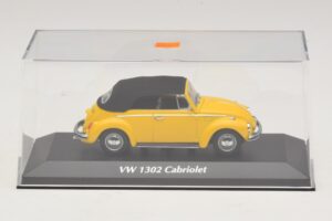 Volkswagen 1302 Cabriolet Gelb Maxichamps 1:43 940055030 Metall – Bild 4 von 5