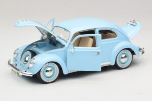Volkswagen Käfer Blau Bburago 1:18 3381 Metall – Bild 2 von 8