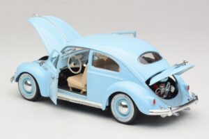 Volkswagen Käfer Blau Bburago 1:18 3381 Metall – Bild 5 von 8