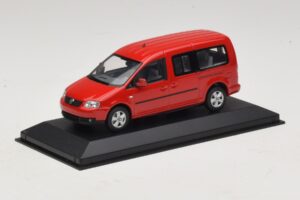 Volkswagen Caddy 2K Bus Rot Minichamps 1:43 CADDY009 Metall – Bild 2 von 5