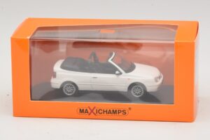 Volkswagen Golf Mk4 Cabriolet Weiss Maxichamps 1:43 940058330 Metall – Bild 5 von 5