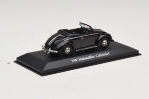 Volkswagen Hebmuller Cabriolet Schwarz Maxichamps 1:43 940052130 Metall – Bild 2 von 5