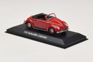 Volkswagen Hebmuller Cabriolet Rot Maxichamps 1:43 940052131 Metall – Bild 3 von 5