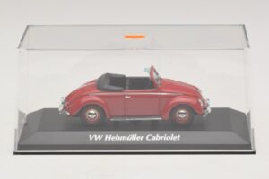 Volkswagen Hebmuller Cabriolet Rot Maxichamps 1:43 940052131 Metall – Bild 4 von 5
