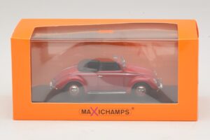Volkswagen Hebmuller Cabriolet Rot Maxichamps 1:43 940052131 Metall – Bild 5 von 5