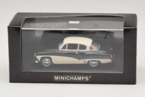 Wartburg A311 Dunkelblau Weiss Minichamps 1:43 WARBURG001 Metall – Bild 5 von 5